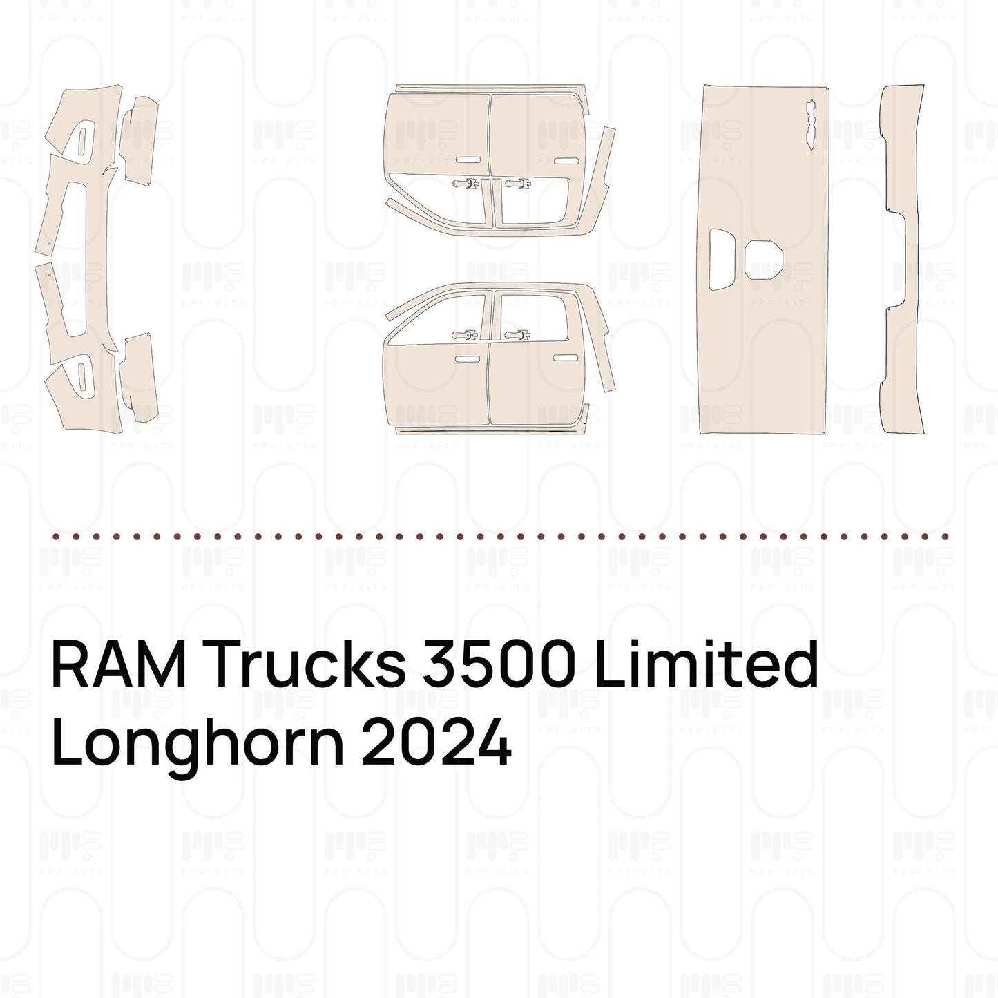Pre-CutPPFRAMTrucks3500LimitedLonghorn2024