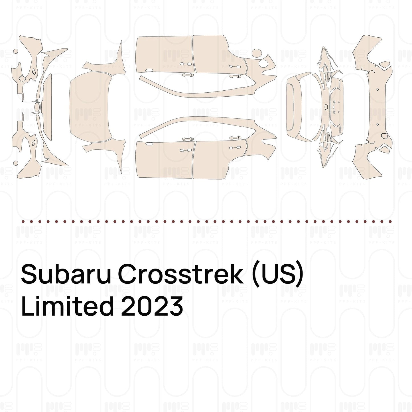 Pre-CutPPFSubaruCrosstrek(US)Limited2023