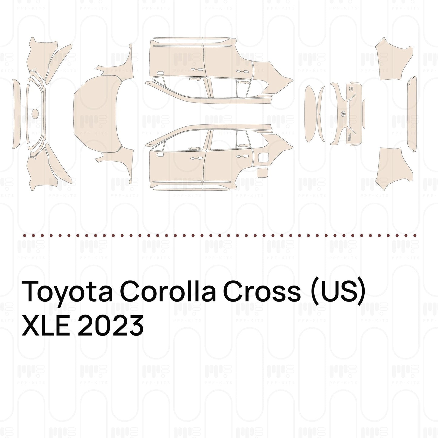 Pre-CutPPFToyotaCorollaCross(US)XLE2023