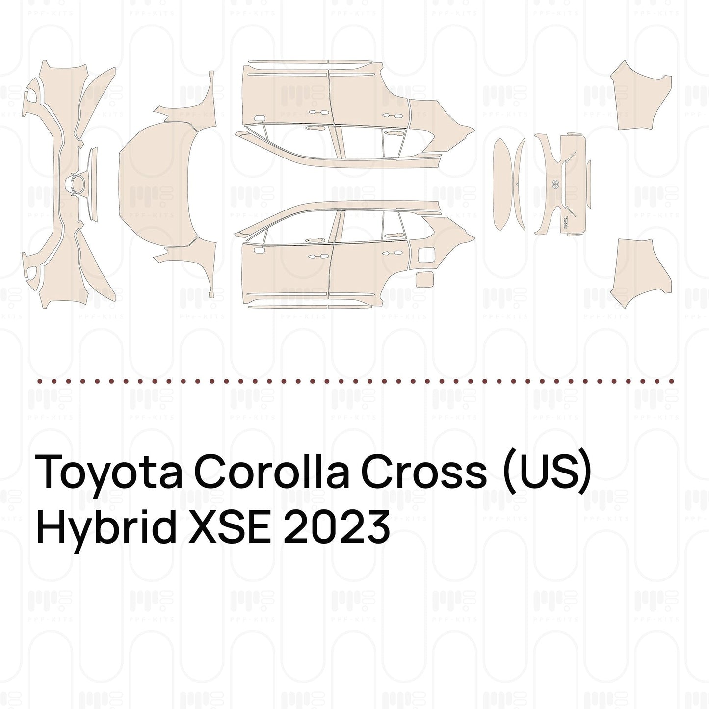 Pre-CutPPFToyotaCorollaCross(US)HybridXSE2023