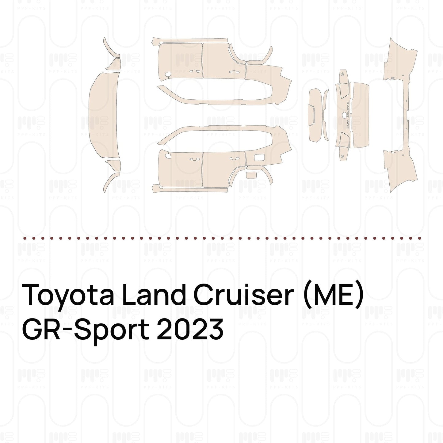 Pre-CutPPFToyotaLandCruiser(ME)GR-Sport2023