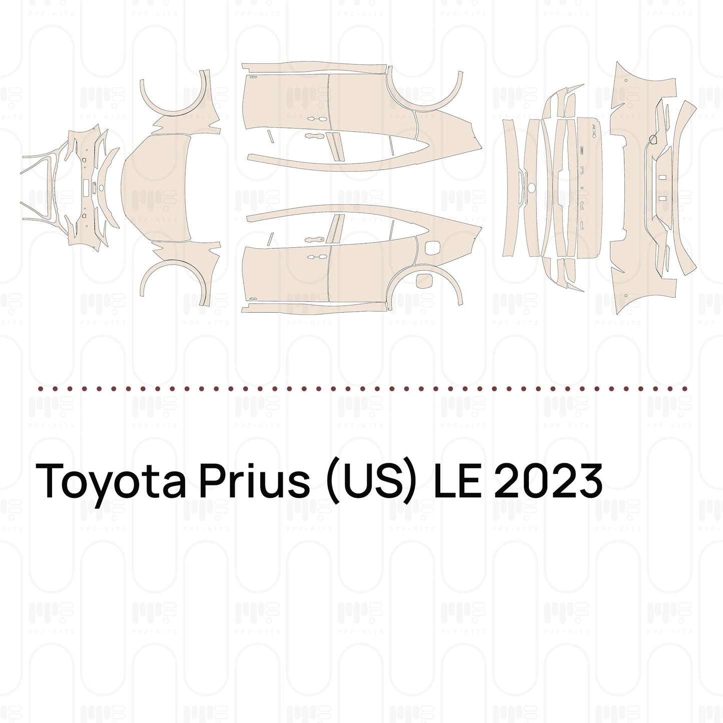 Pre-CutPPFToyotaPrius(US)LE2023