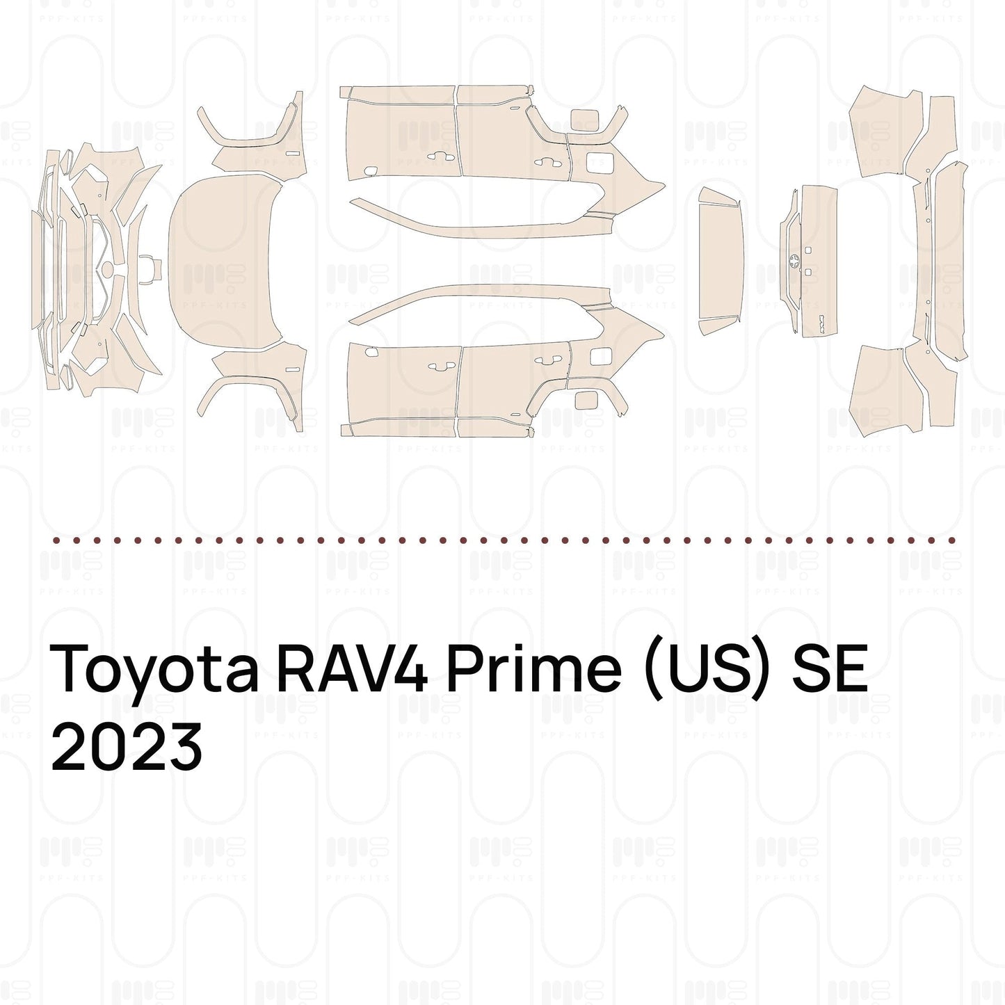 Pre-CutPPFToyotaRAV4Prime(US)SE2023