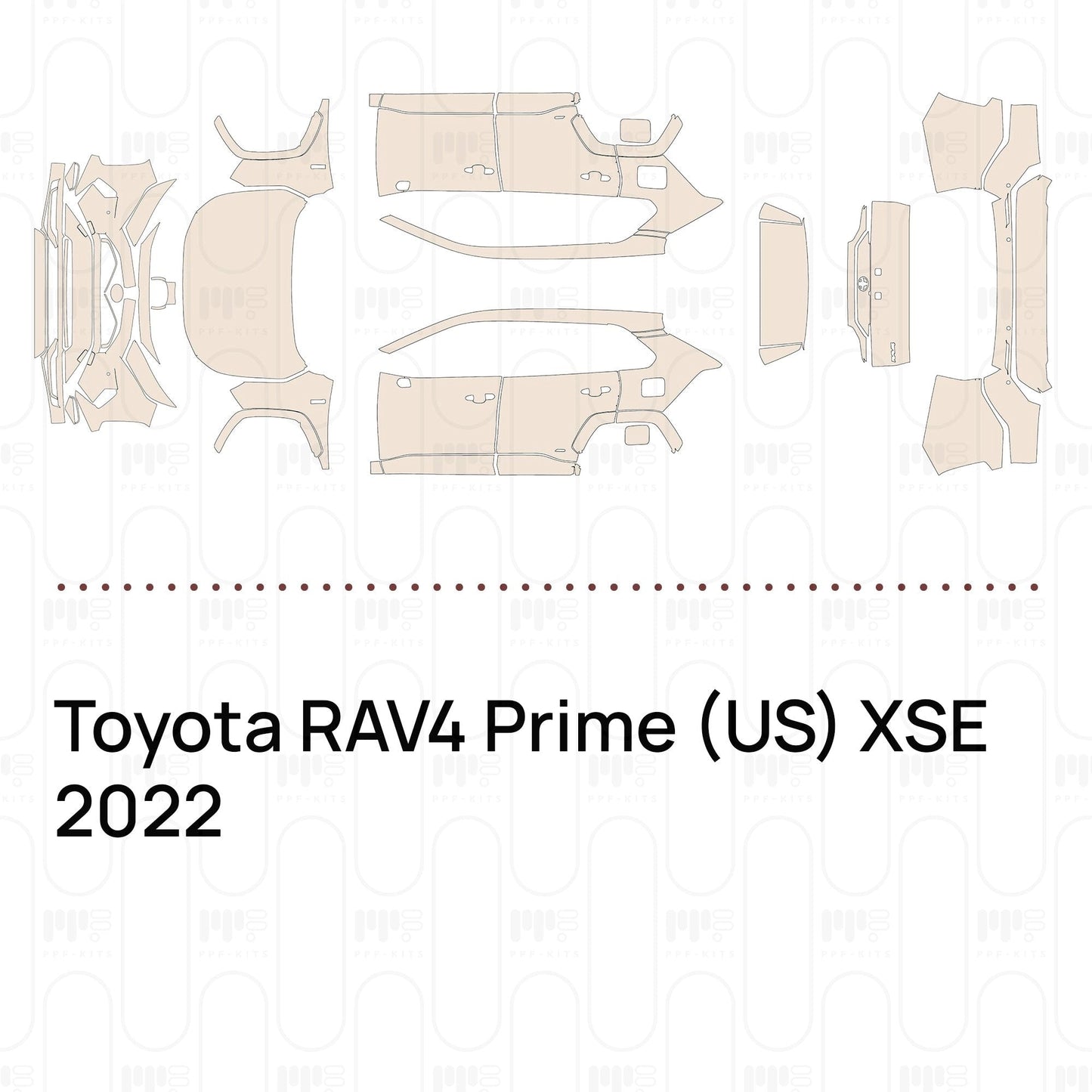 Pre-CutPPFToyotaRAV4Prime(US)XSE2022