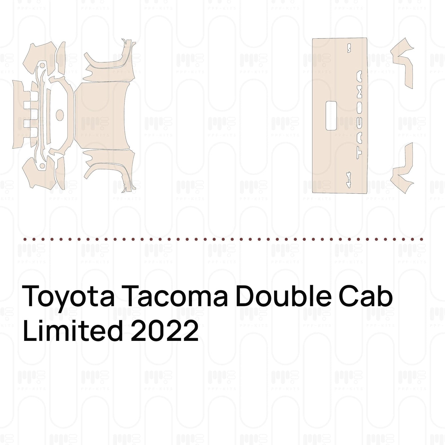 Pre-CutPPFToyotaTacomaDoubleCabLimited2022