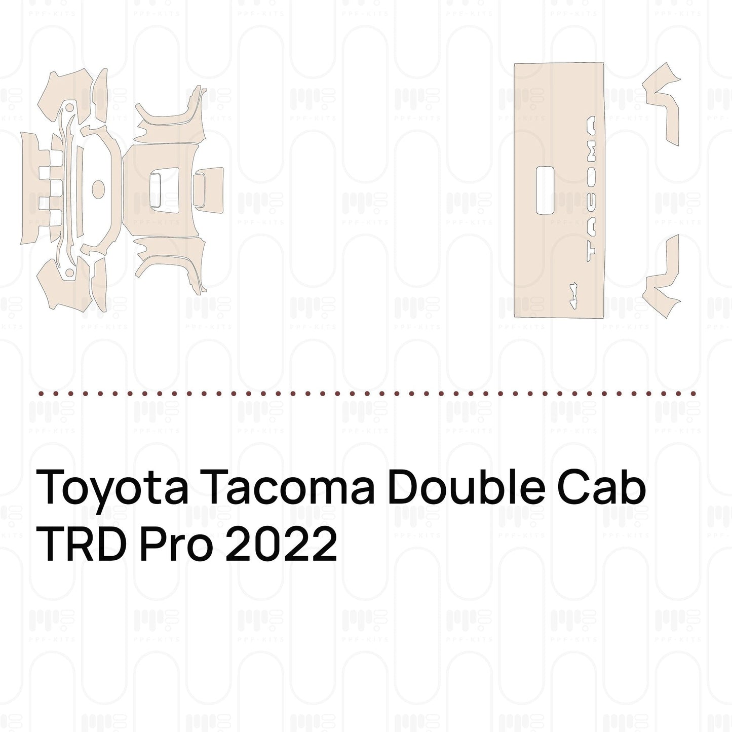 Pre-CutPPFToyotaTacomaDoubleCabTRDPro2022