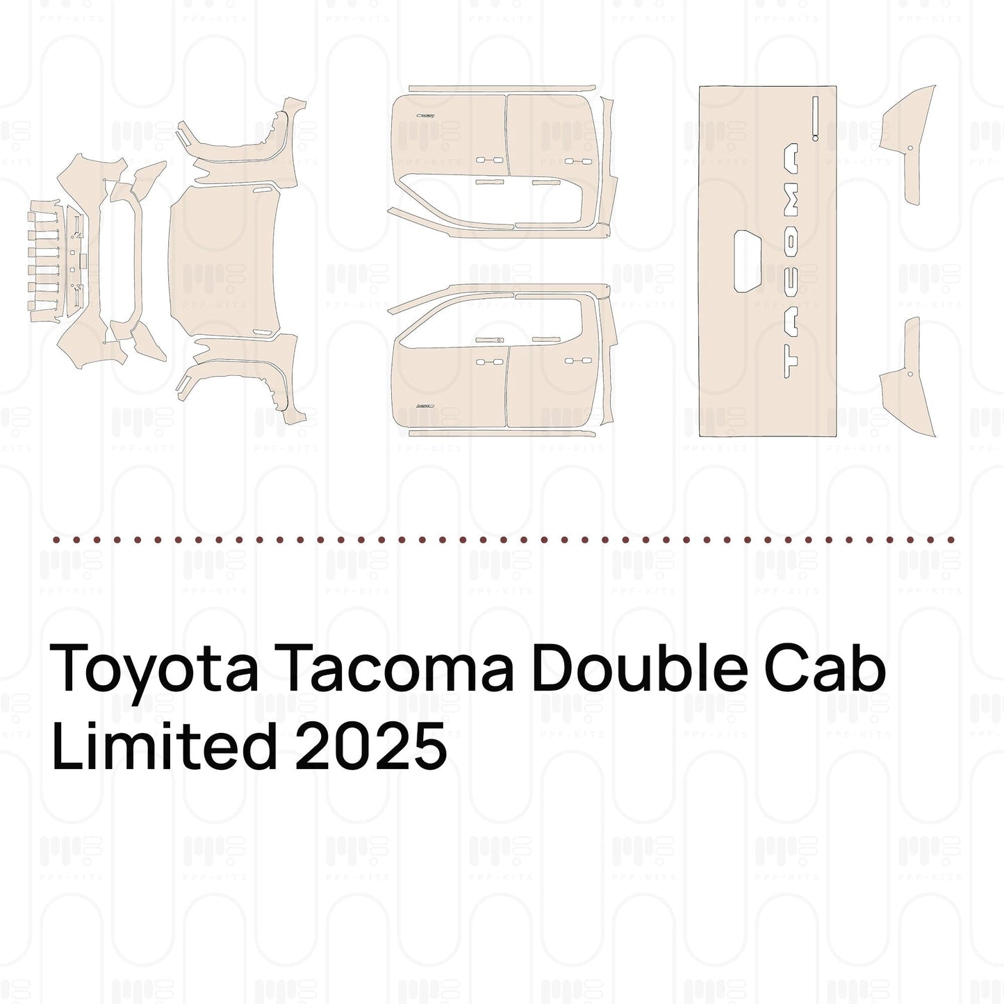 Pre-CutPPFToyotaTacomaDoubleCabLimited2025