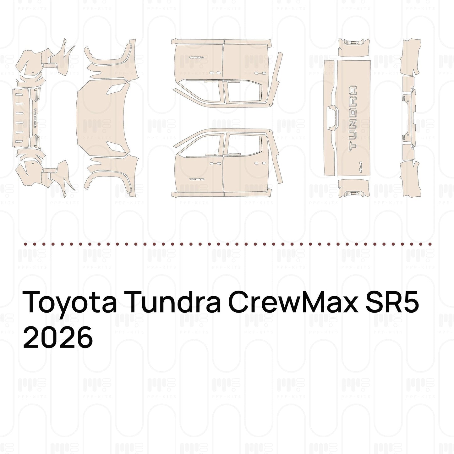 Pre-CutPPFToyotaTundraCrewMaxSR52026