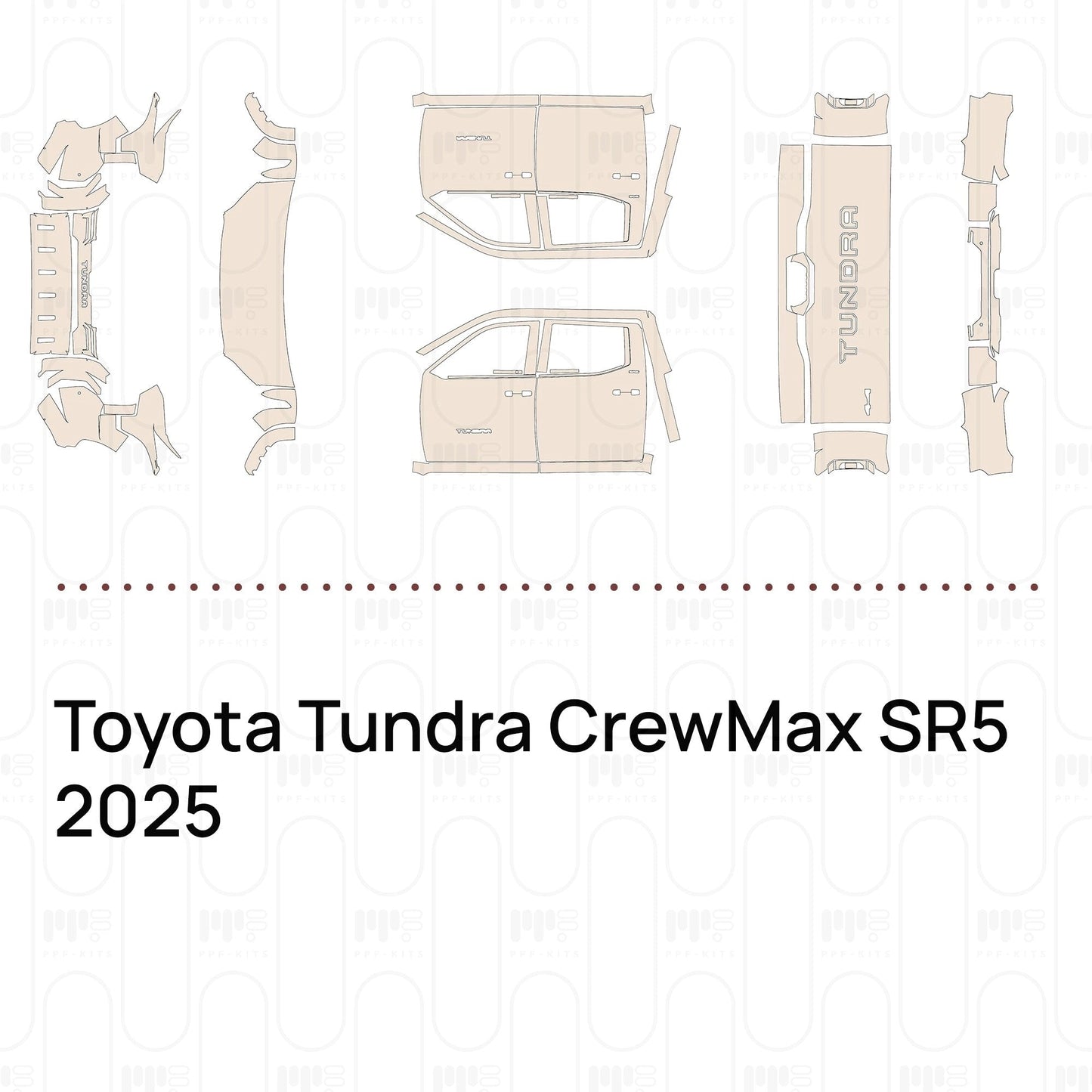 Pre-CutPPFToyotaTundraCrewMaxSR52025