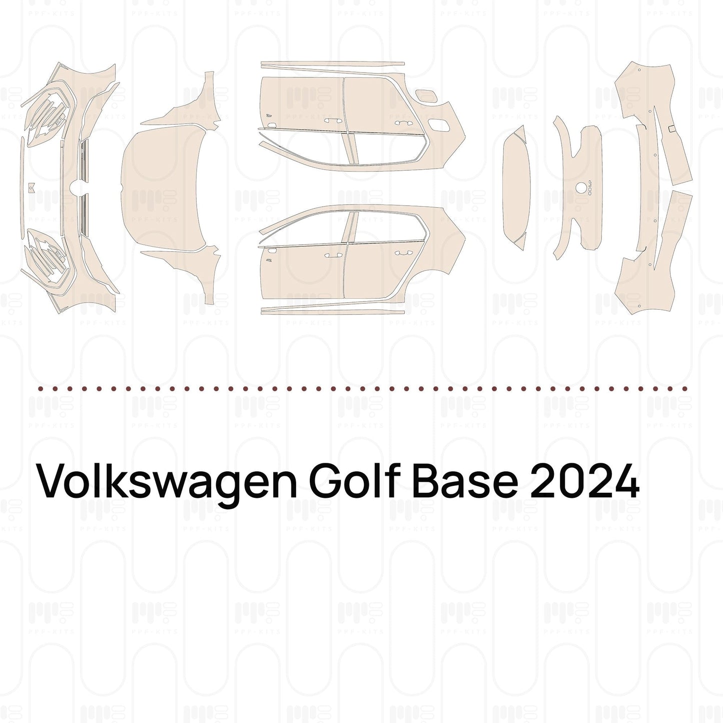 Pre-CutPPFVolkswagenGolfBase2024
