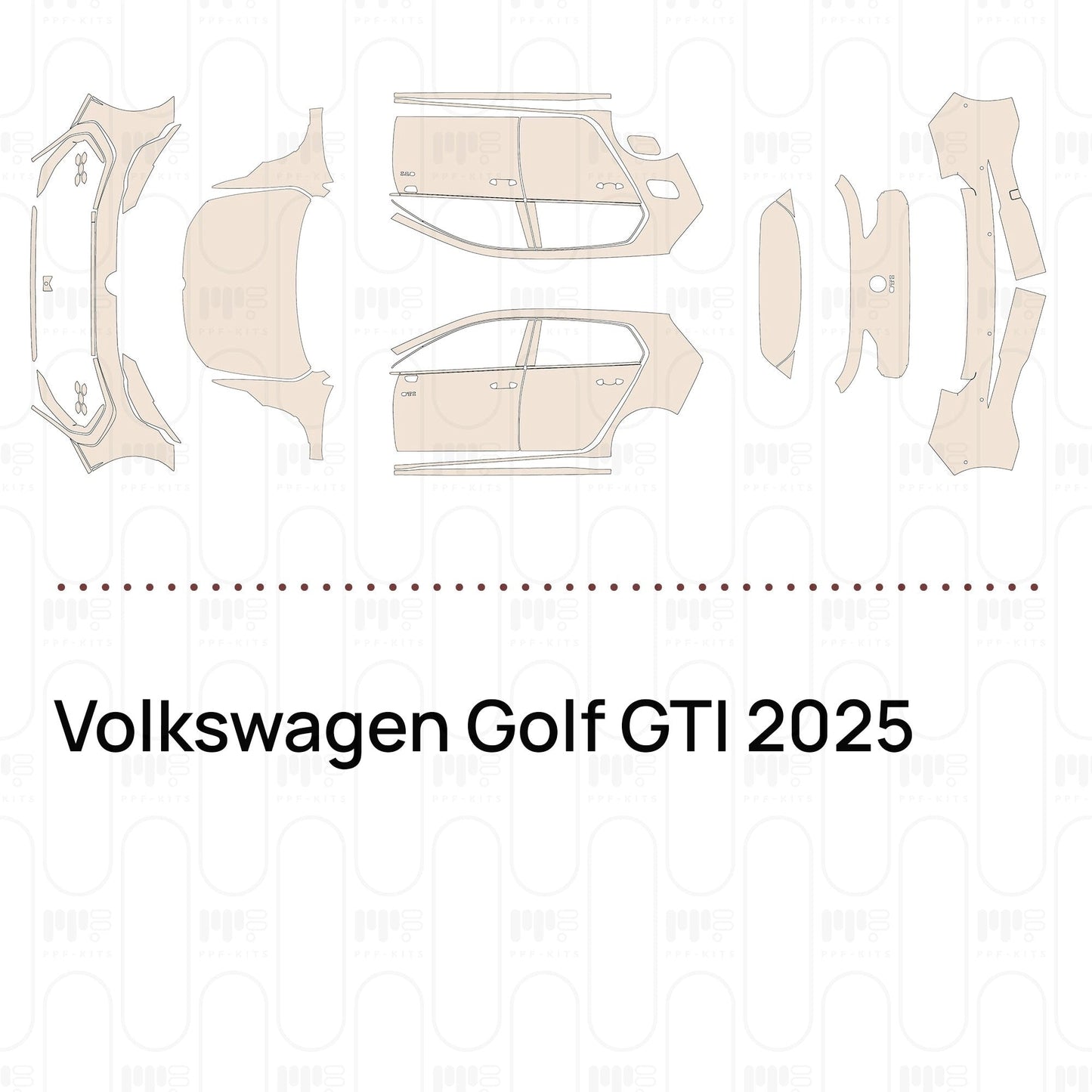 Pre-CutPPFVolkswagenGolfGTI2025