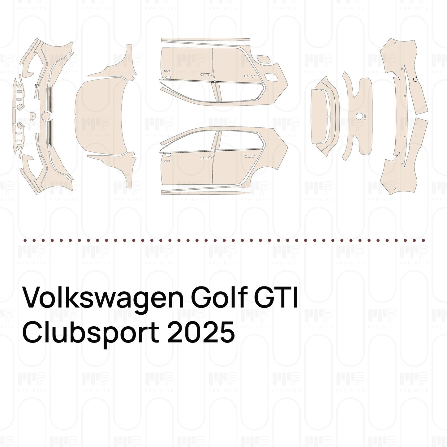 Pre-CutPPFVolkswagenGolfGTIClubsport2025
