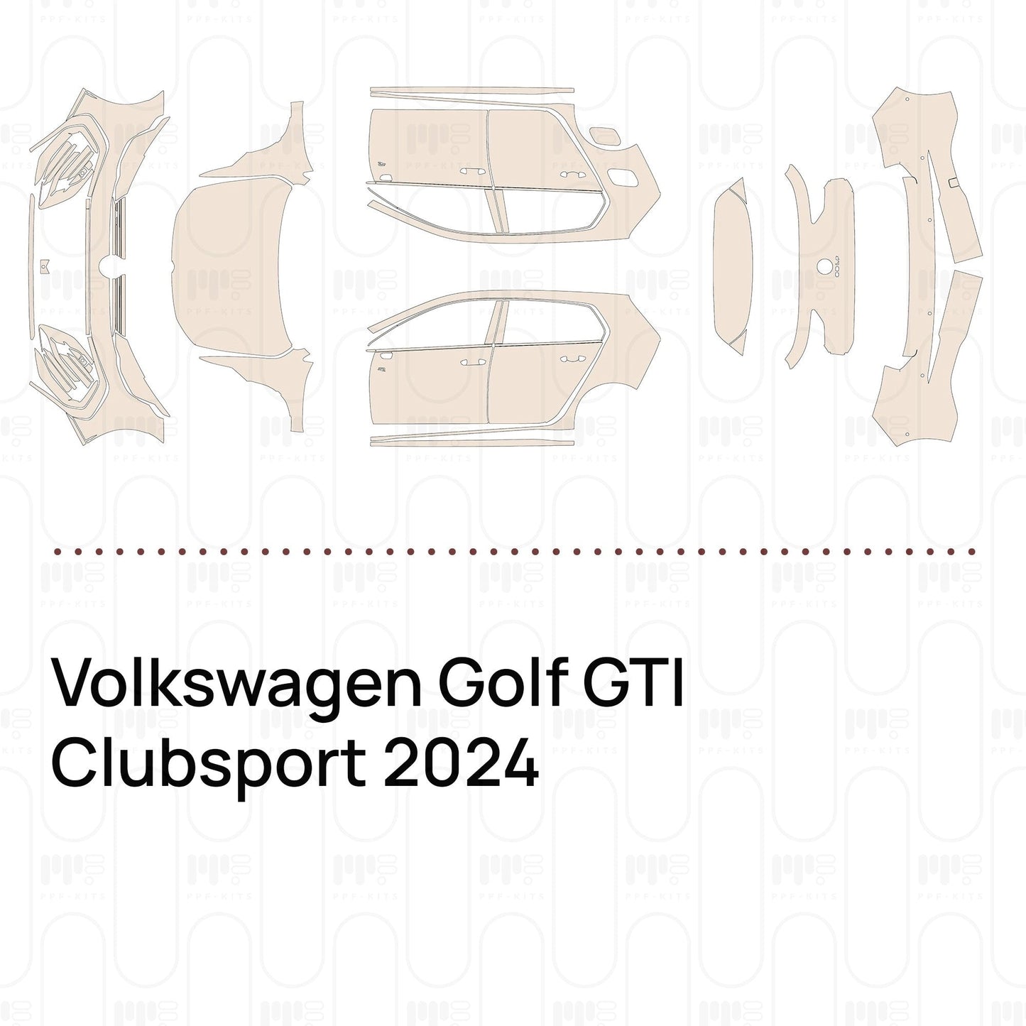 Pre-CutPPFVolkswagenGolfGTIClubsport2024