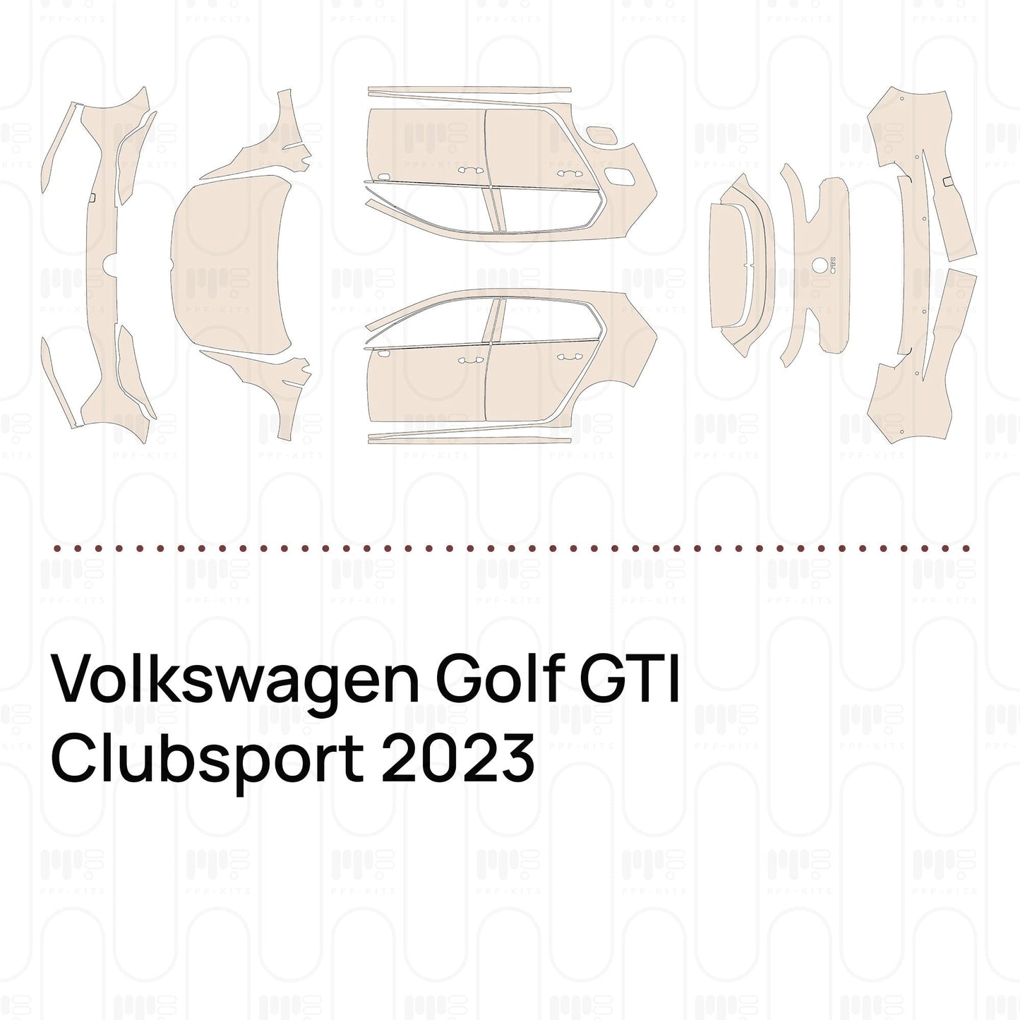 Pre-CutPPFVolkswagenGolfGTIClubsport2023