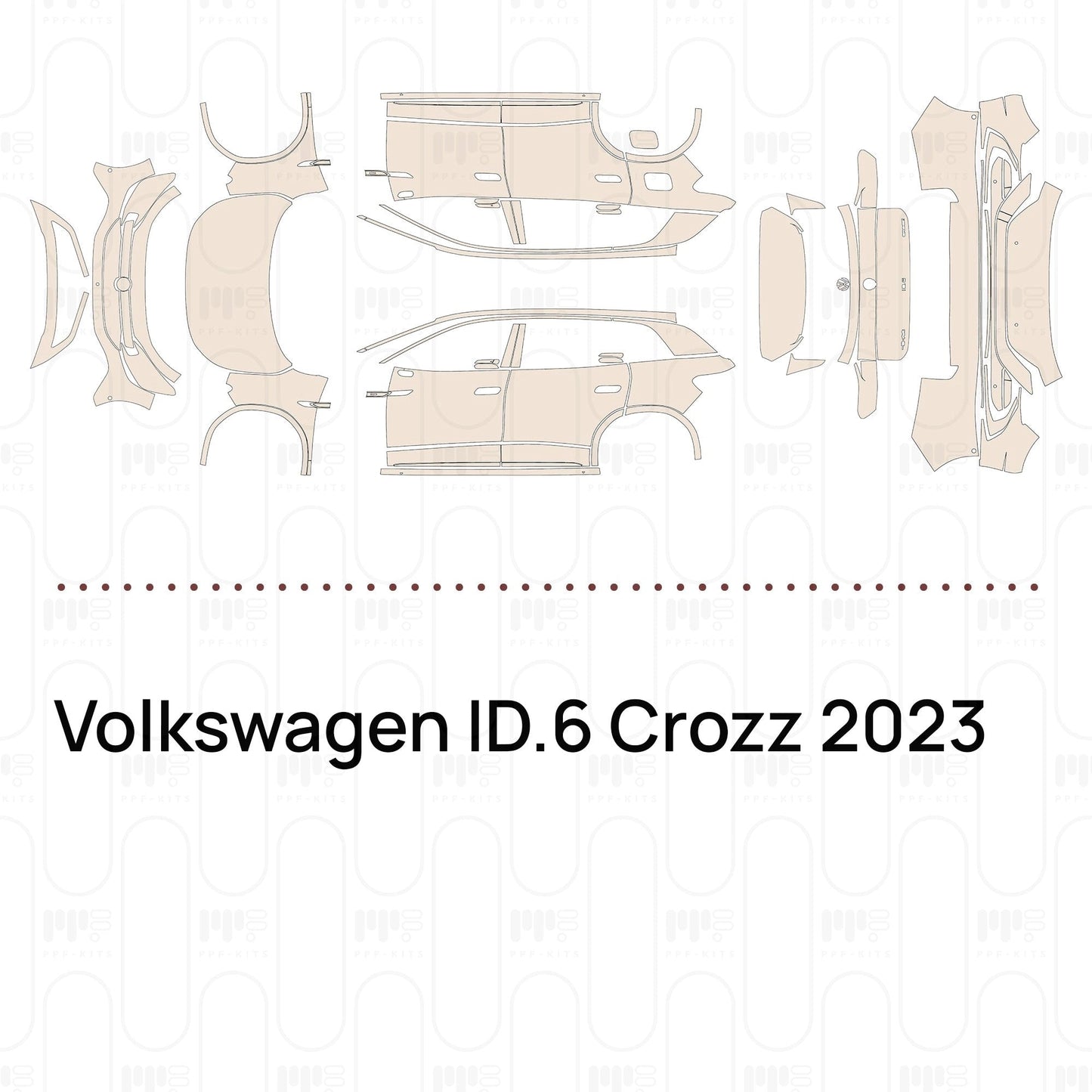 Pre-CutPPFVolkswagenID.6Crozz2023
