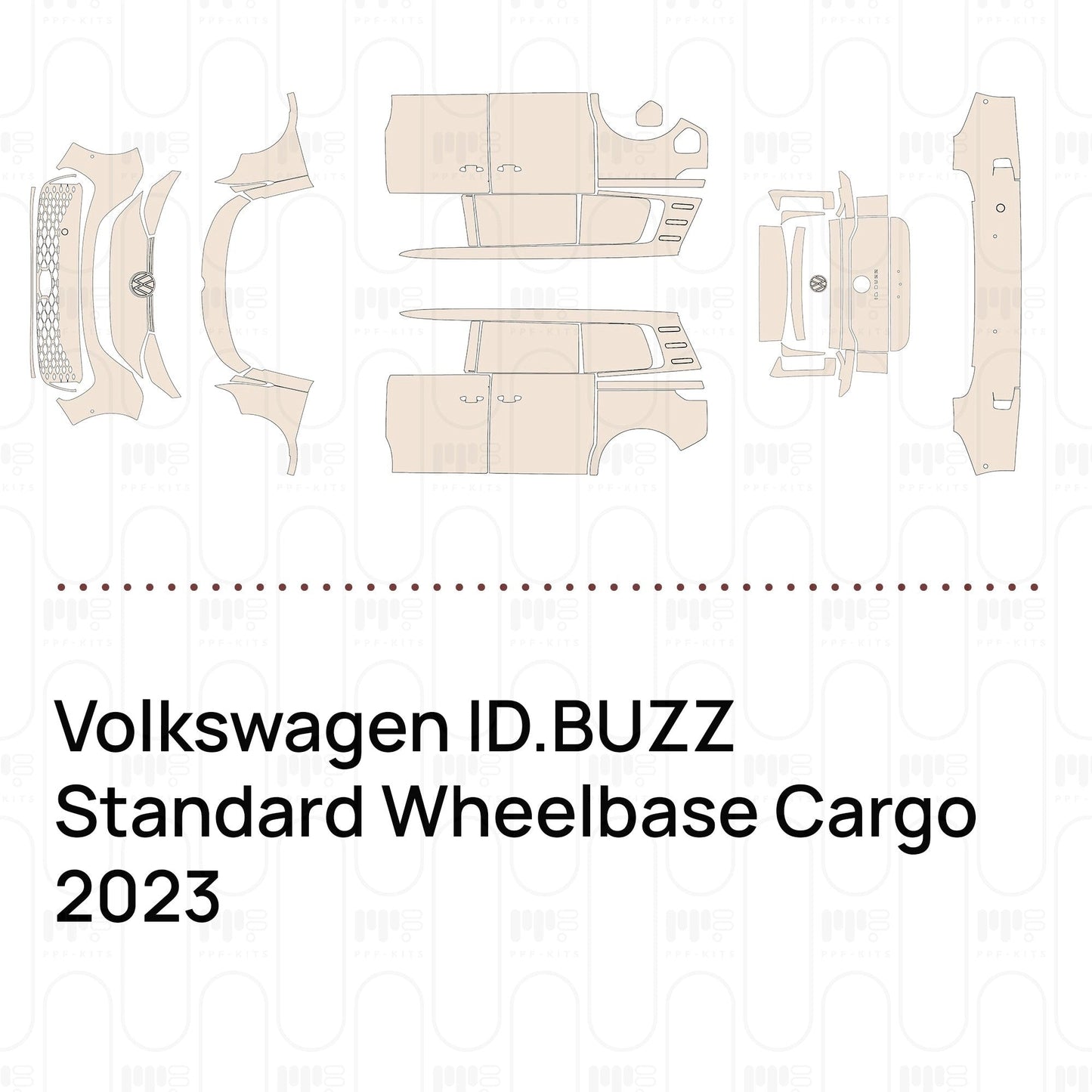 Pre-CutPPFVolkswagenID.BUZZStandardWheelbaseCargo2023