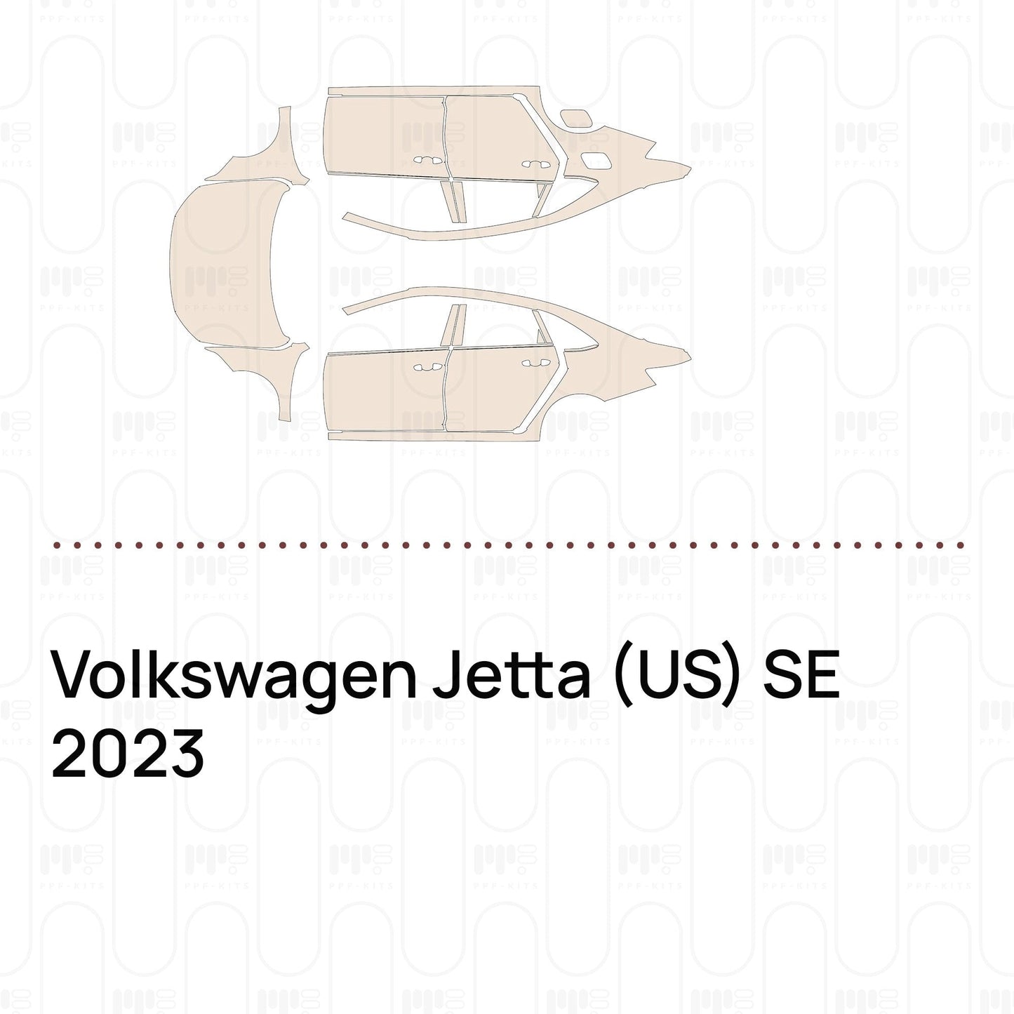 Pre-CutPPFVolkswagenJetta(US)SE2023