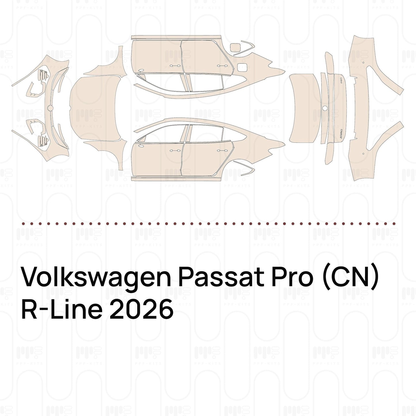 Pre-CutPPFVolkswagenPassatPro(CN)R-Line2026