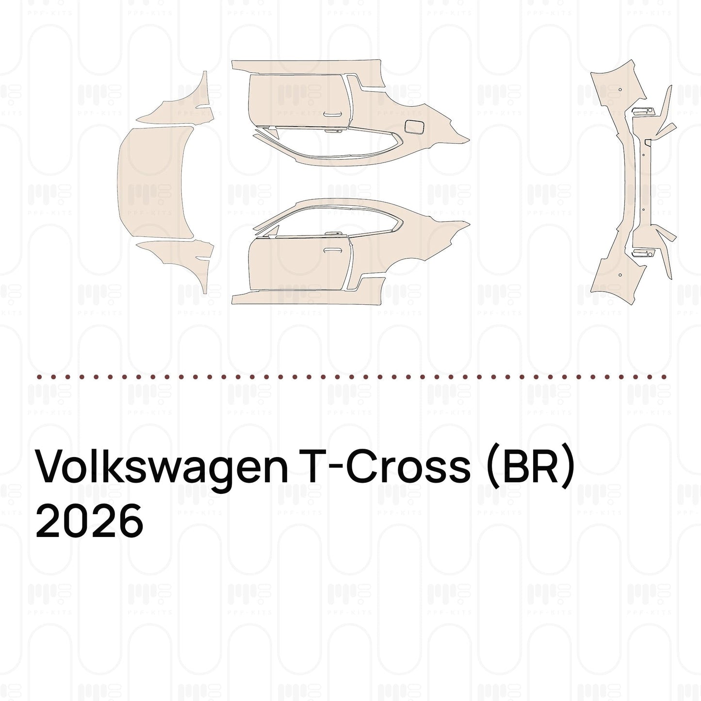 Pre-CutPPFVolkswagenT-Cross(BR)2026
