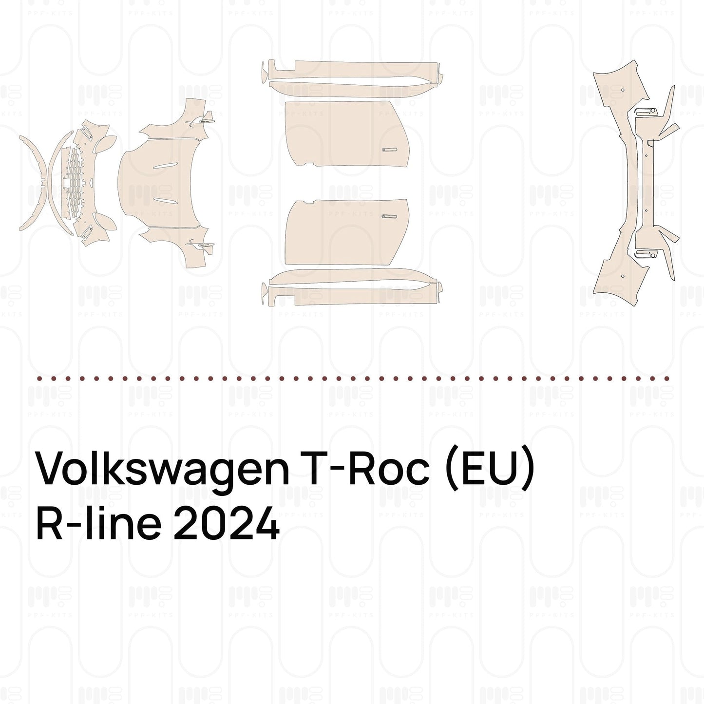 Pre-CutPPFVolkswagenT-Roc(EU)R-line2024