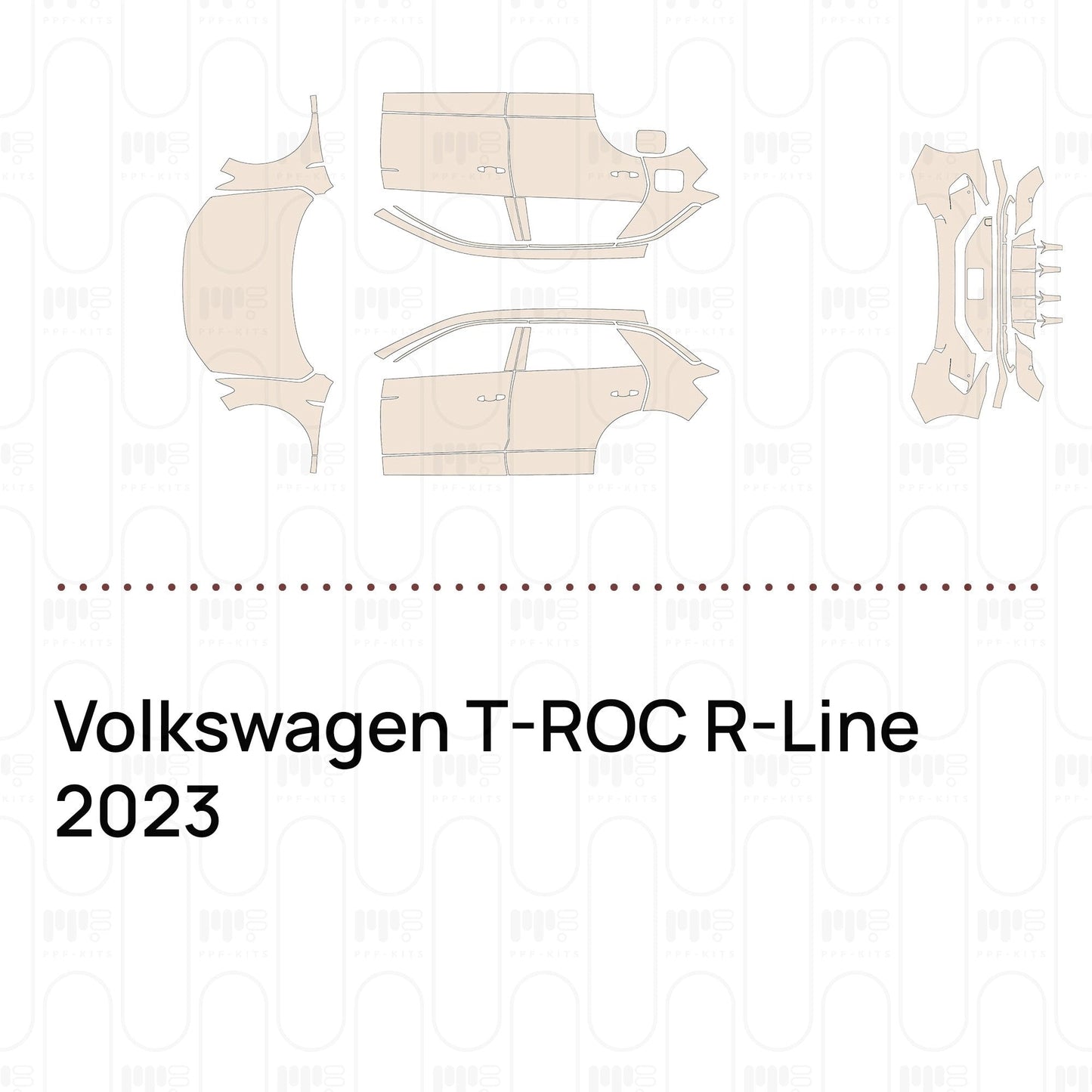 Pre-CutPPFVolkswagenT-ROCR-Line2023