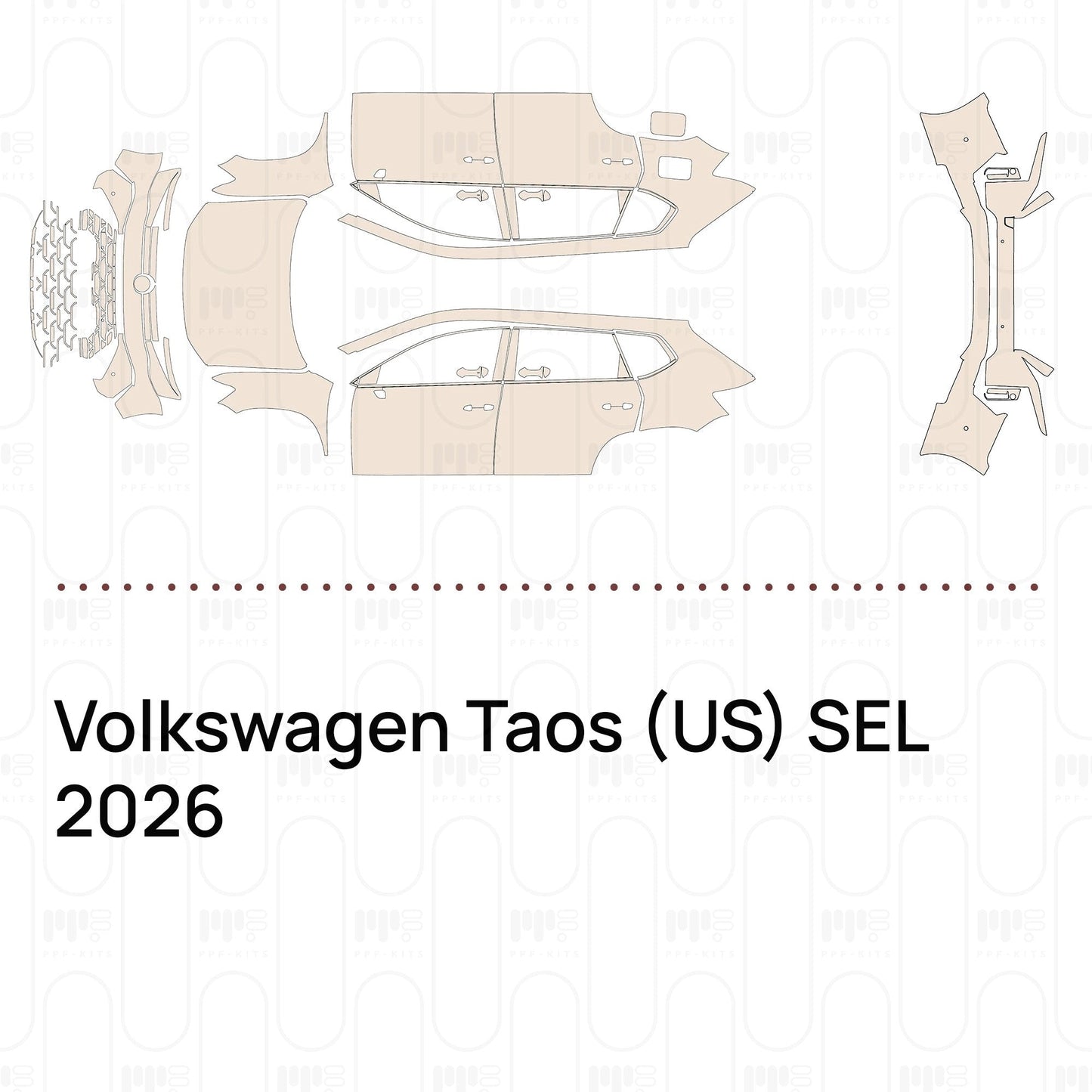 Pre-CutPPFVolkswagenTaos(US)SEL2026