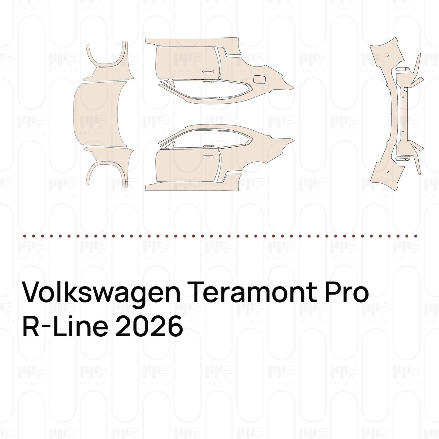 Pre-CutPPFVolkswagenTeramontProR-Line2026