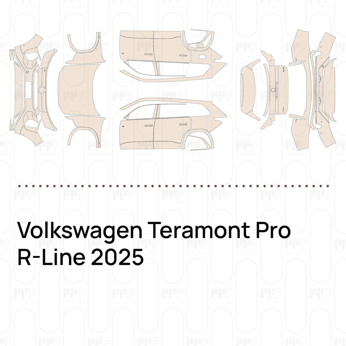 Pre-CutPPFVolkswagenTeramontProR-Line2025