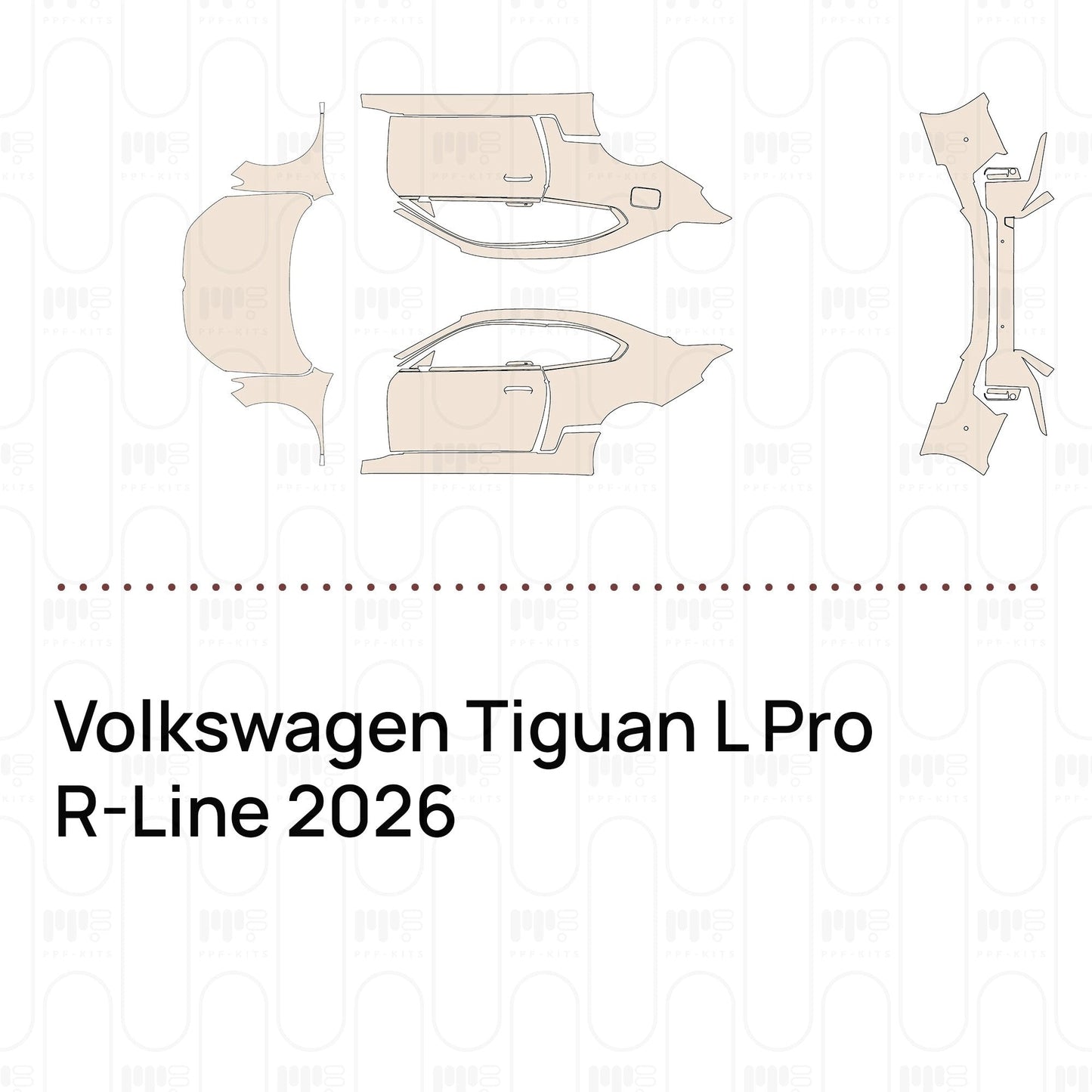 Pre-CutPPFVolkswagenTiguanLProR-Line2026