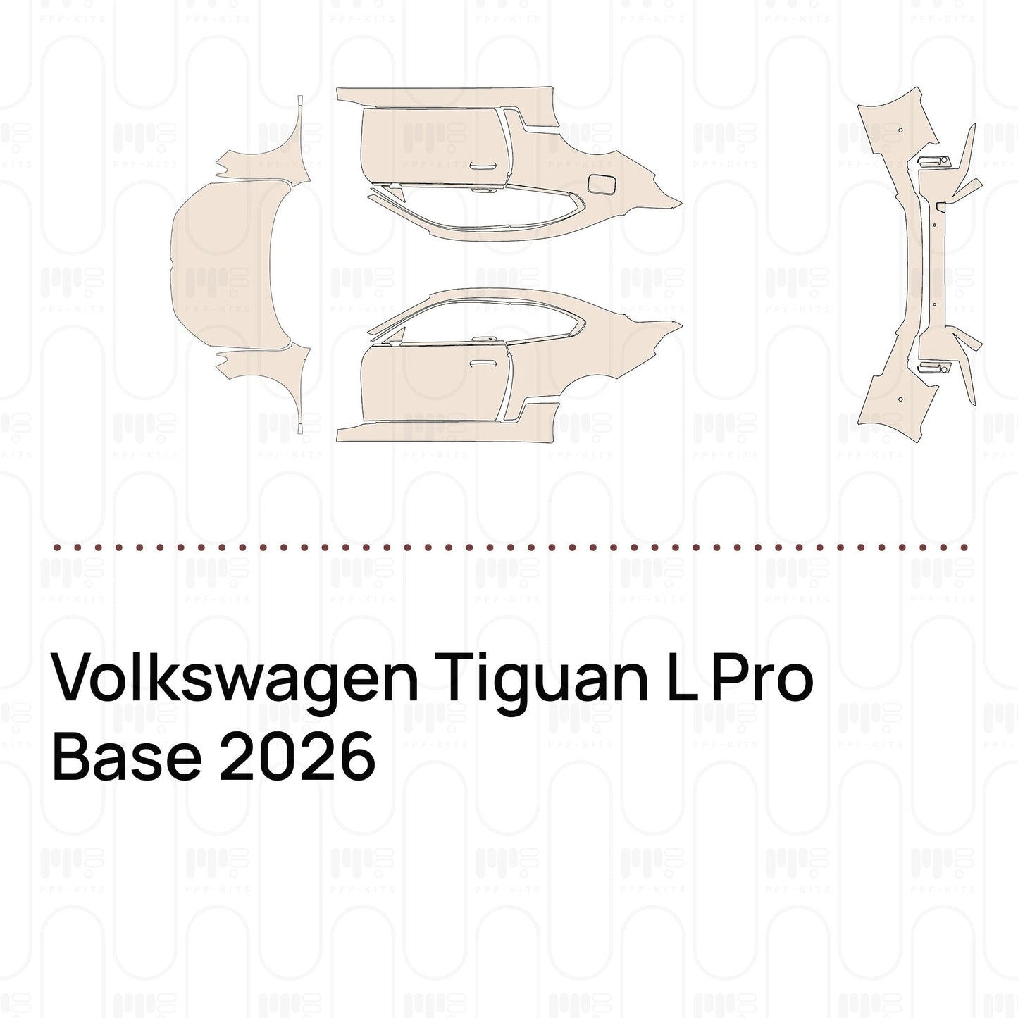 Pre-CutPPFVolkswagenTiguanLProBase2026