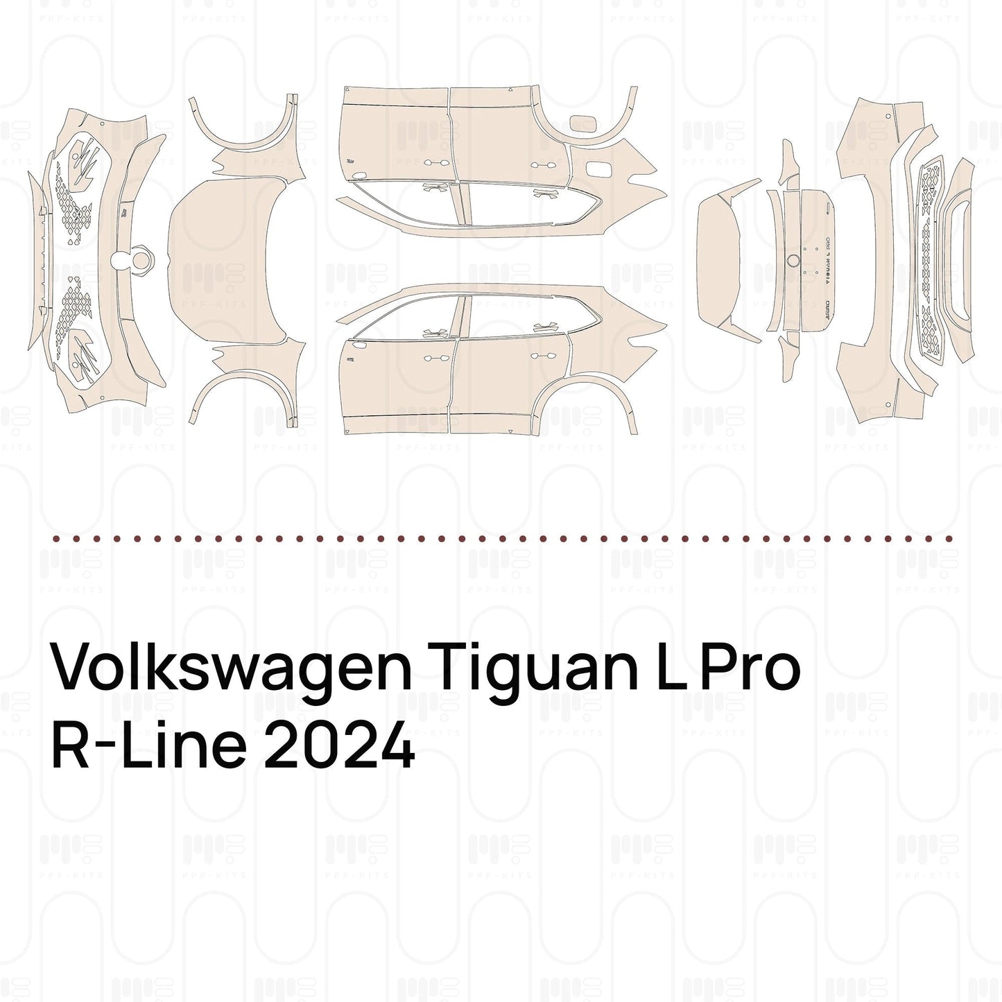 Pre-CutPPFVolkswagenTiguanLProR-Line2024