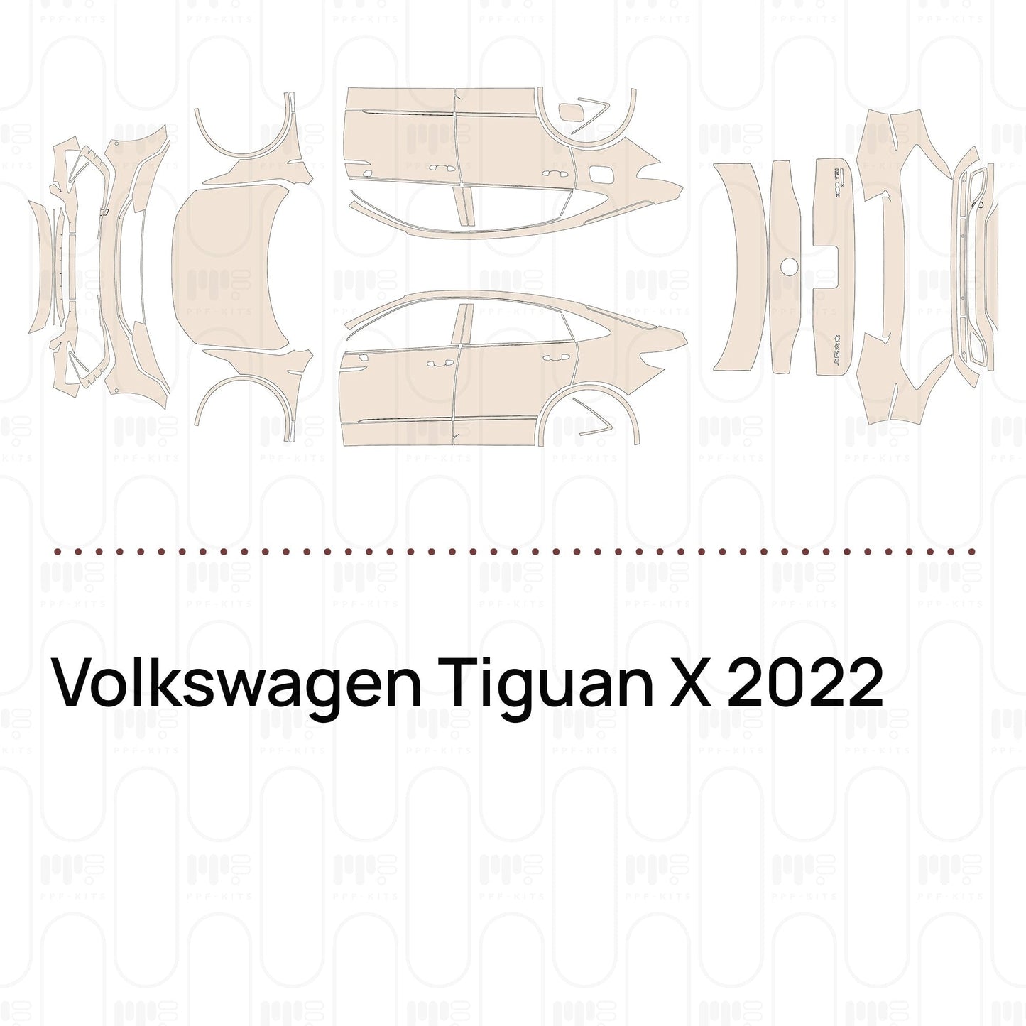Pre-CutPPFVolkswagenTiguanX2022