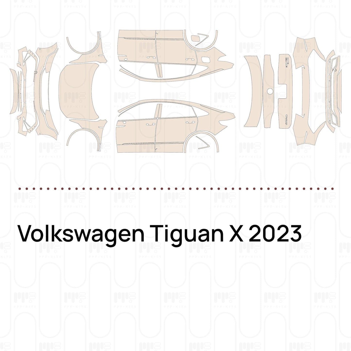 Pre-CutPPFVolkswagenTiguanX2023