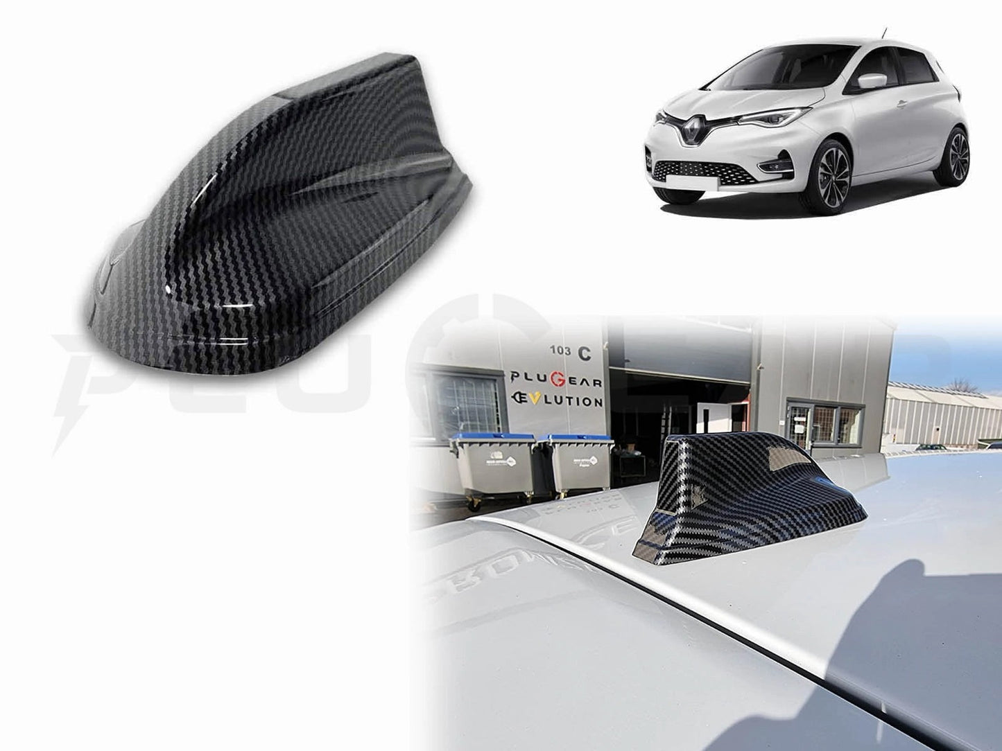 RenaultZoe:AntennaeUpgradeCover(SharkFin)