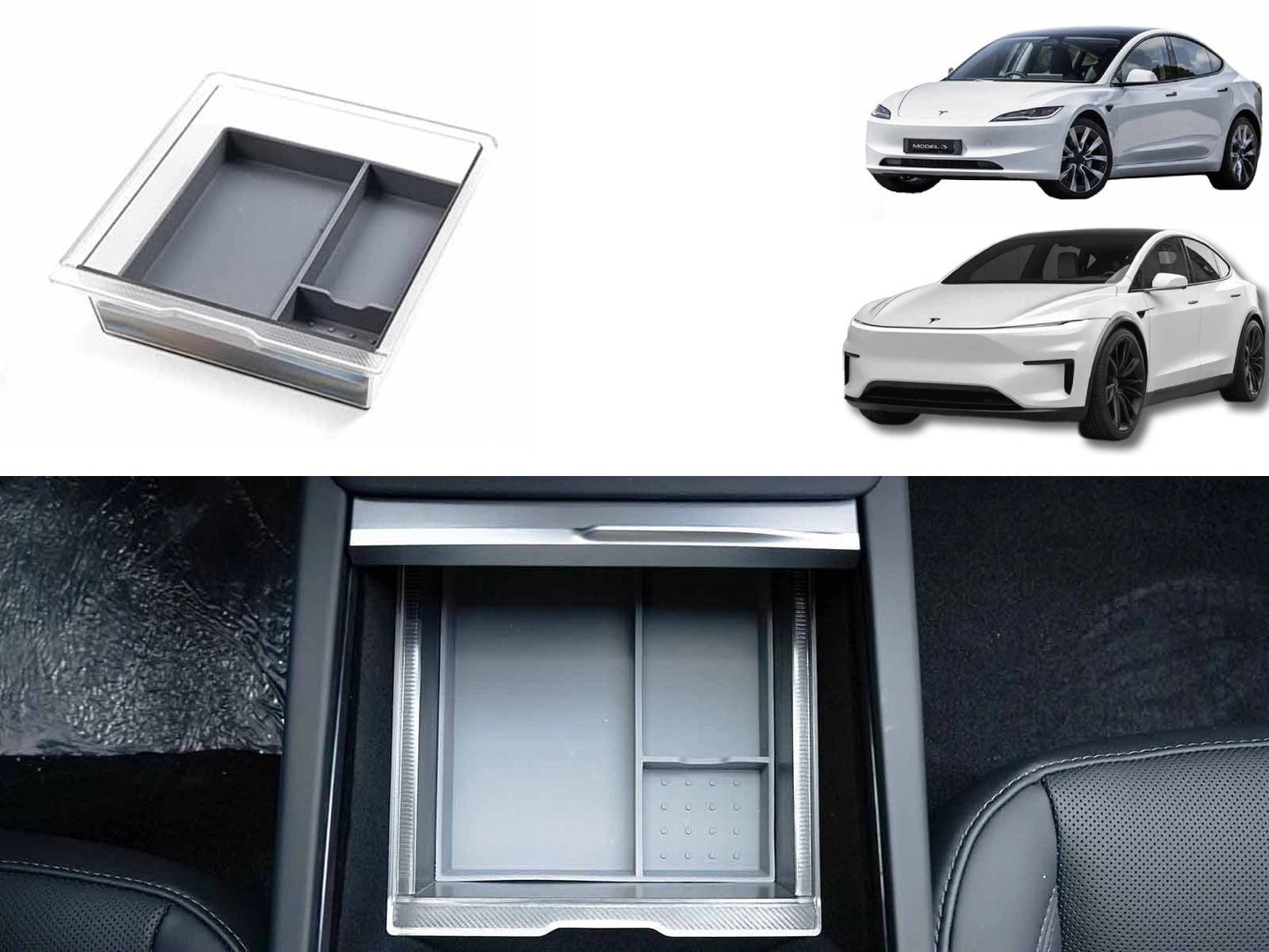 TeslaModel3(2024Highland)/TeslaModelY2025_Juniper:CenterConsoleOrganizer