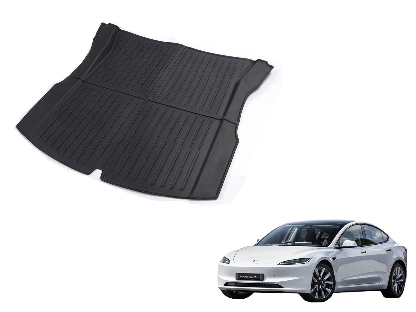 TeslaModel3(2024Highland):TrunkMat,BootLiner(PremiumRecyclableRubber)