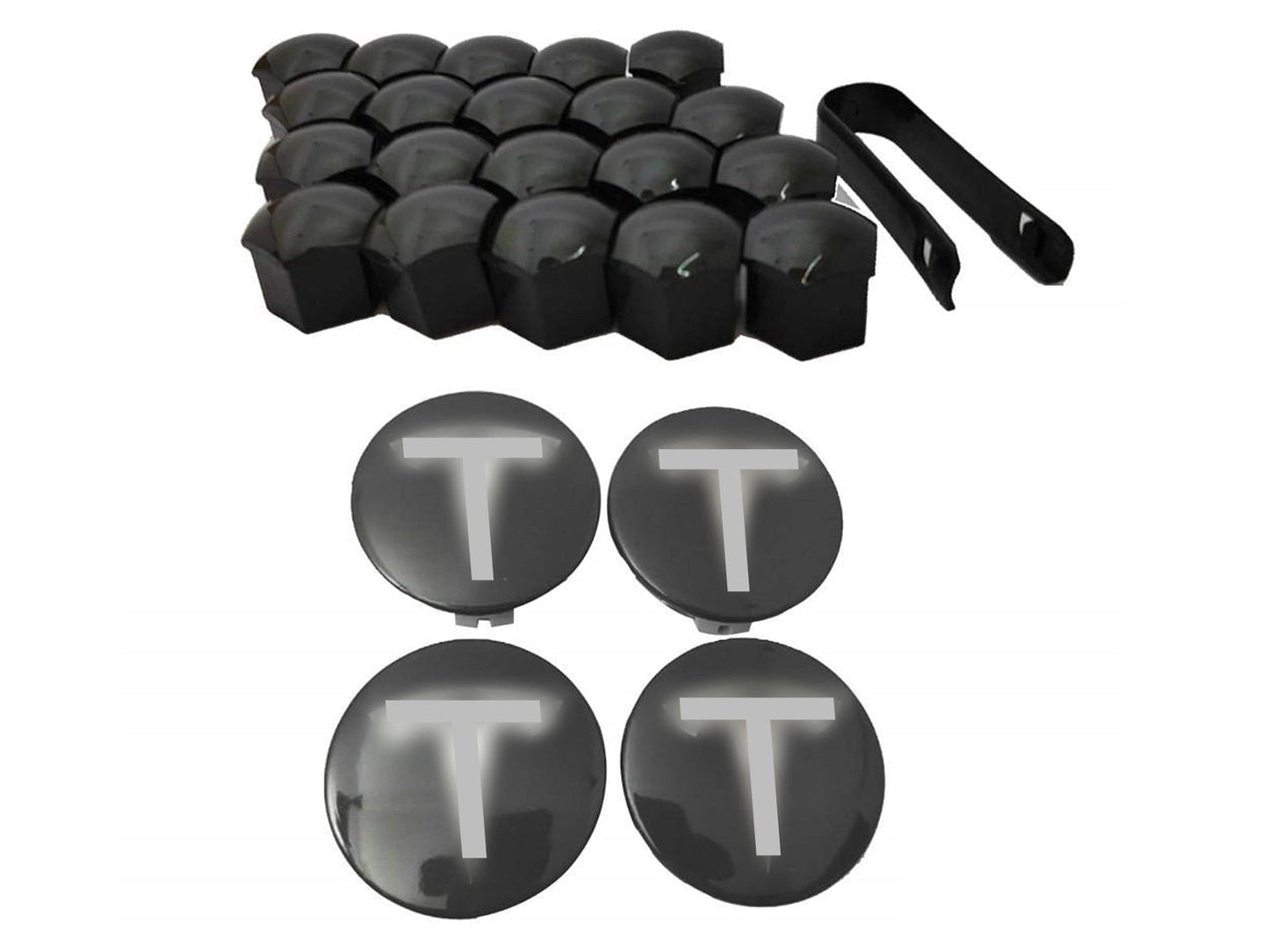 TeslaModel3:AeroWheelCapKit(8colorcombinations)