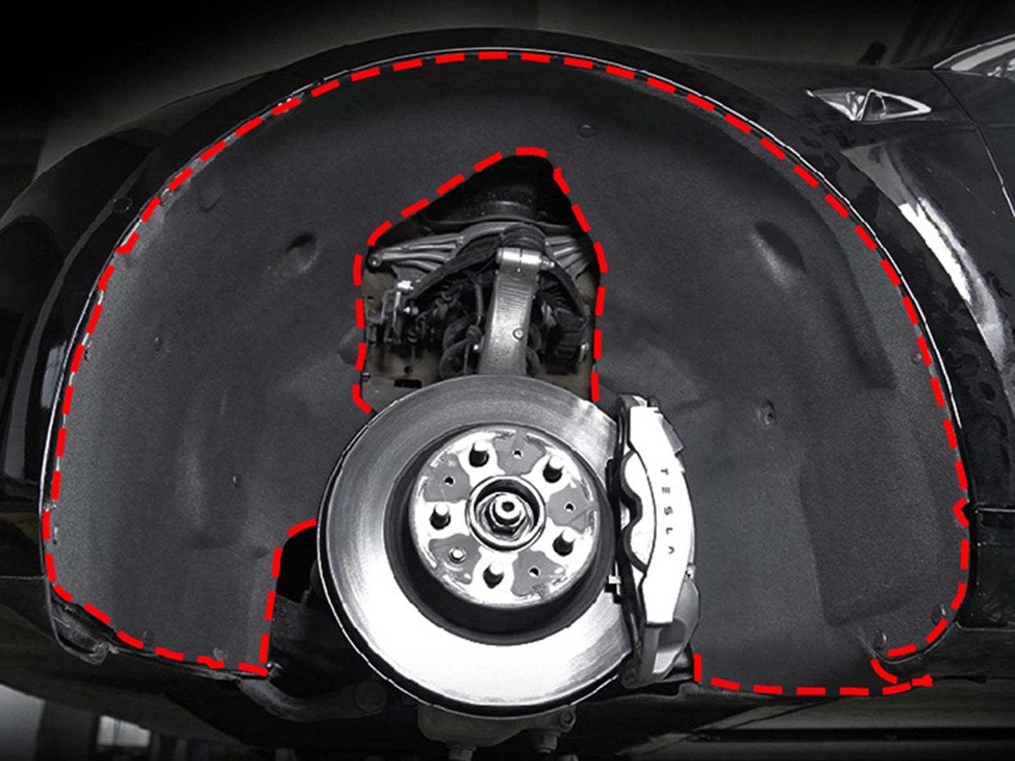 TeslaModel3:Front-wheelWellsInsulationMats(2pcs)