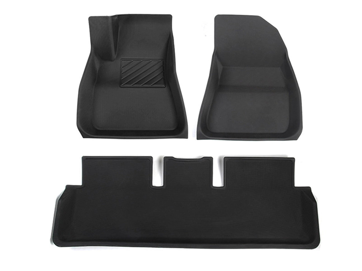 TeslaModel3:Multi-layer3DRubberAll-weatherFloorMats–LeftHandDrive