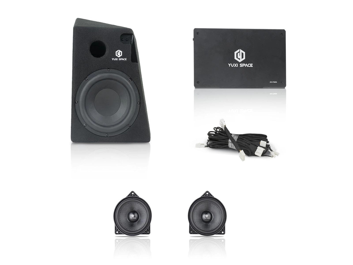 TeslaModel3:PremiumAudioUpgradeKit(Subwoofer+Amp+2rearsurroundspeakers)