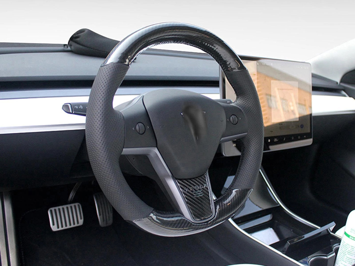 TeslaModel3andModelY:CustomCarbonFiberSteeringWheel