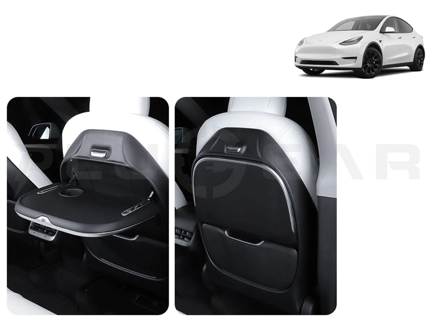 TeslaModel3andTeslaModelY:FoldableSeatbackTray,SeatbackTablewithWirelessCharging