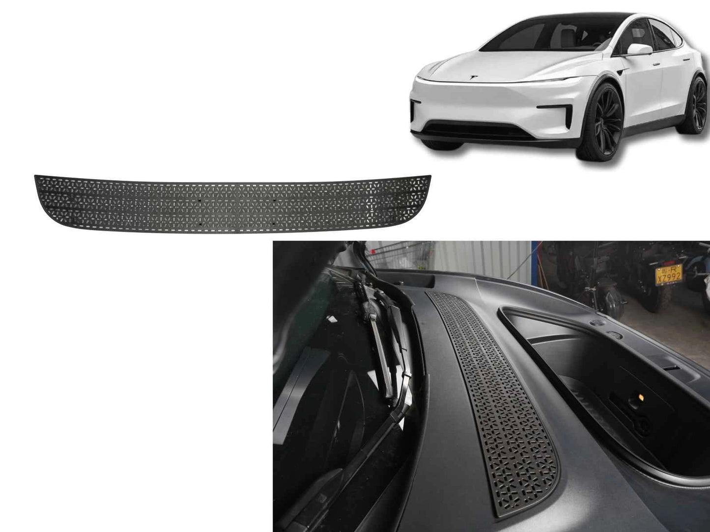 TeslaModelY2025Juniper:AirInletProtectiveCover,AircoAirIntakeVentGrilleCover