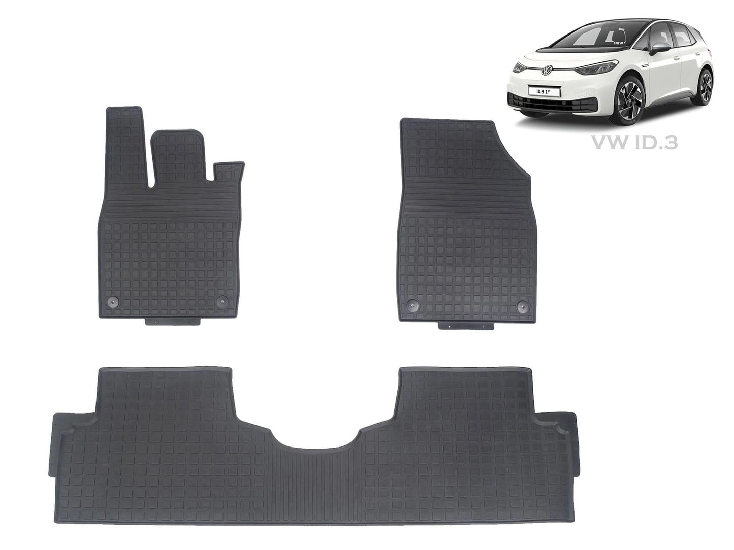 VWID3:AllWeatherInteriorFloorMats(FlatDesign,PremiumRecyclableRubber,Left-hand-drive)
