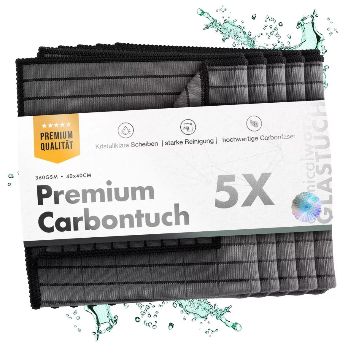 ChemicalWorkzCarbonFiberGlassTowelPremiumGlastuch360GSM40×405er-Pack