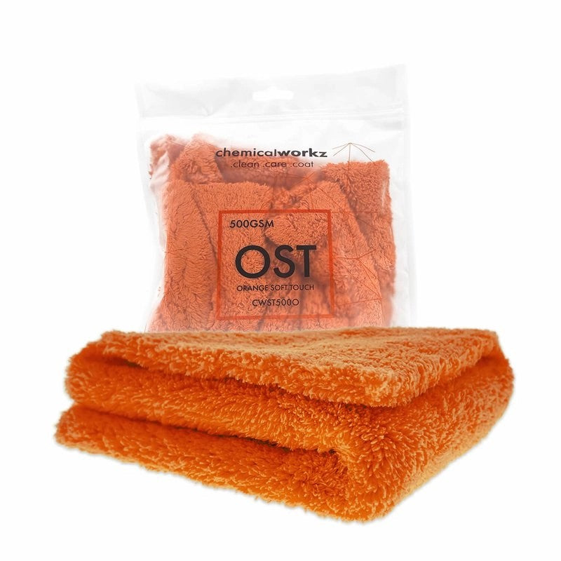 ChemicalWorkzOrangeEdgelessSoftTouchPremiumPoliertuch500gsm40×40orange