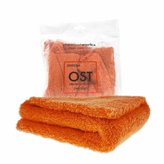 ChemicalWorkzOrangeEdgelessSoftTouchPremiumPoliertuch500gsm40×40orange