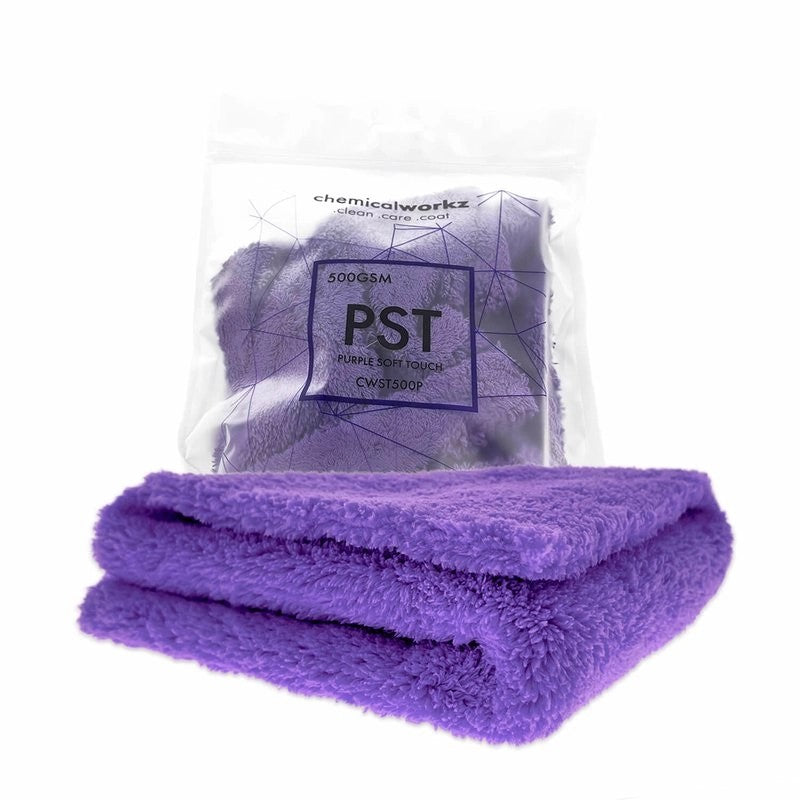 ChemicalWorkzPurpleEdgelessSoftTouchPremiumPoliertuch500gsm40×40violett