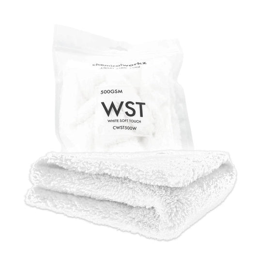 ChemicalWorkzWhiteEdgelessSoftTouchPremiumPoliertuch500gsm40×40weiß