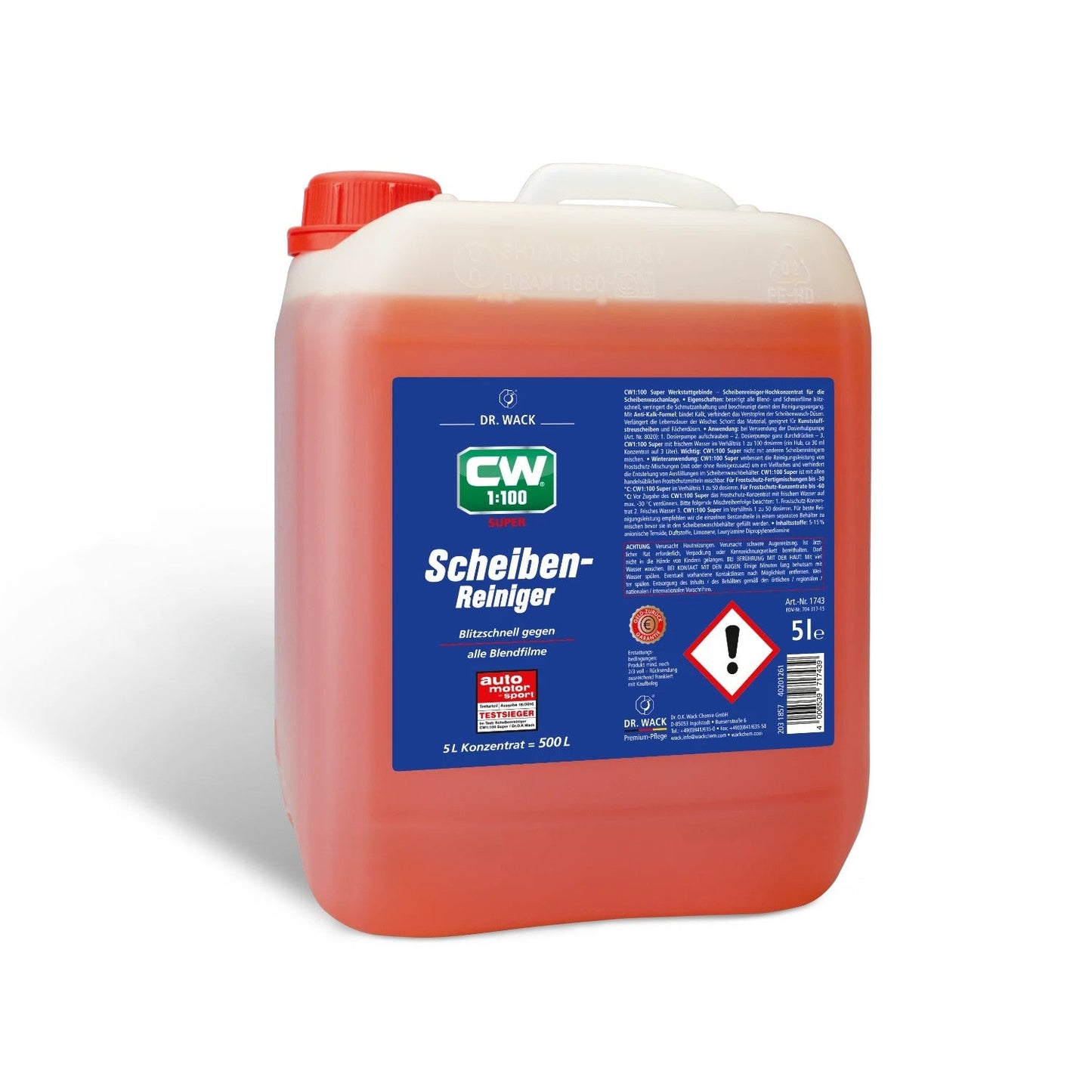 Dr.WackCW1:100SuperScheibenreiniger5l